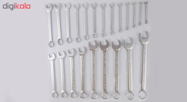 مجموعه 22 عددی آچار یکسر تخت یکسر رینگی مستر تولز مدل MT110-22 101732182
