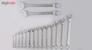 مجموعه 16 عددی آچار یکسر تخت یکسر رینگی مستر تولز مدل MT110-16 101732207