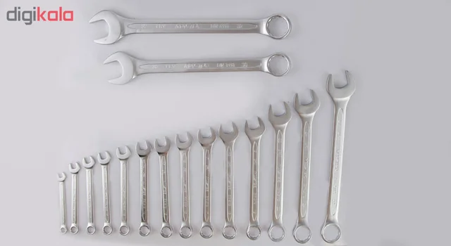 مجموعه 16 عددی آچار یکسر تخت یکسر رینگی مستر تولز مدل MT110-16 101732207