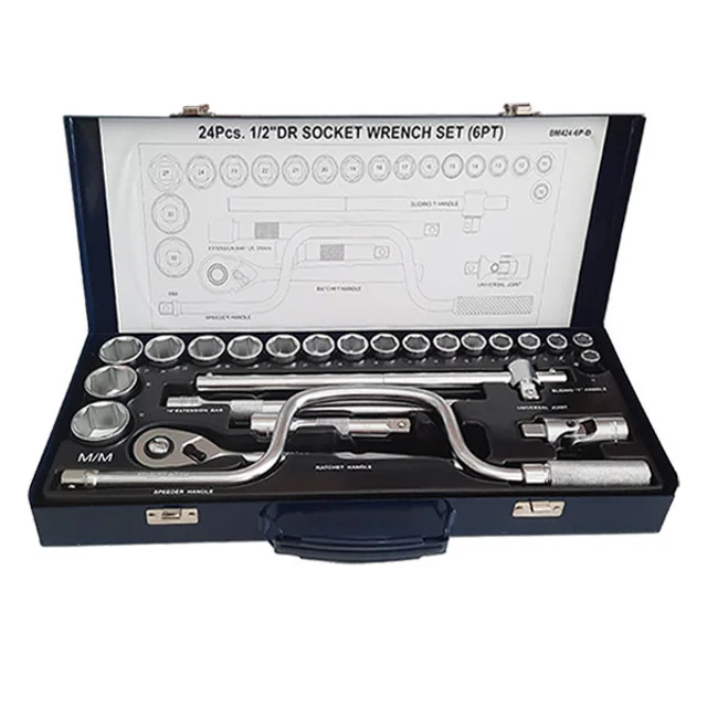 مجموعه 24 عددی آچار و سری بکس مستر مدل DI-BM424 101726844
